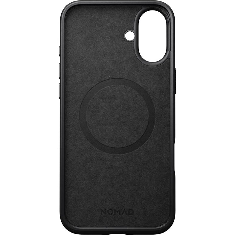 Leder Handyhülle für iPhone 16 Plus, Nomad Modern Leather MagSafe, Schwarz