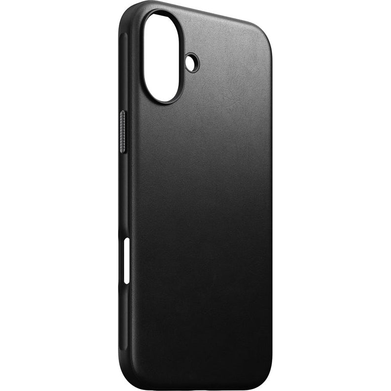 Leder Handyhülle für iPhone 16 Plus, Nomad Modern Leather MagSafe, Schwarz
