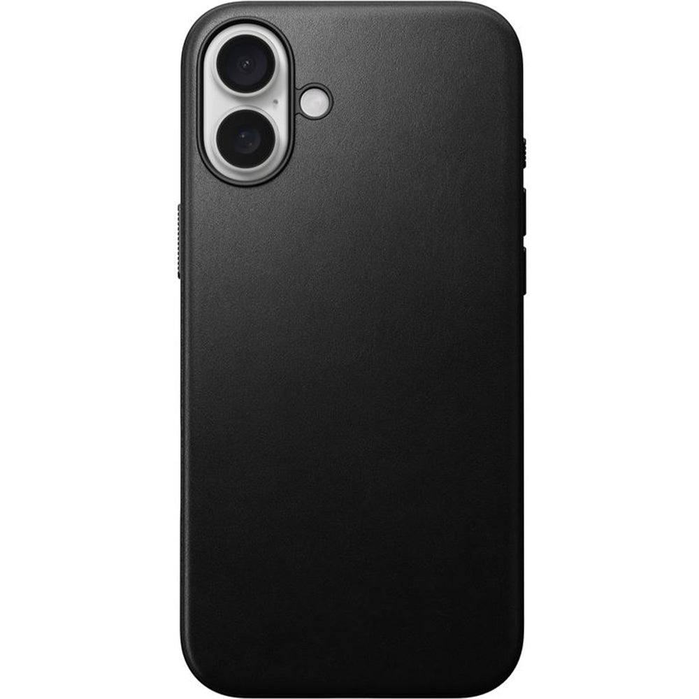Leder Handyhülle für iPhone 16 Plus, Nomad Modern Leather MagSafe, Schwarz