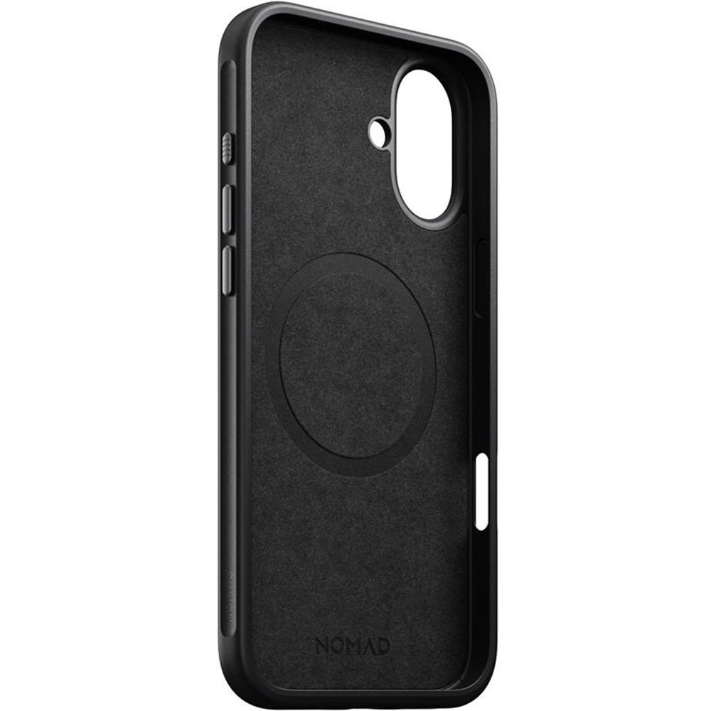 Leder Handyhülle für iPhone 16 Plus, Nomad Modern Leather MagSafe, Schwarz