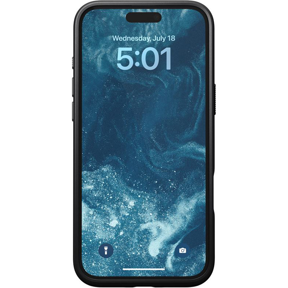 Leder Handyhülle für iPhone 16 Plus, Nomad Modern Leather MagSafe, Schwarz