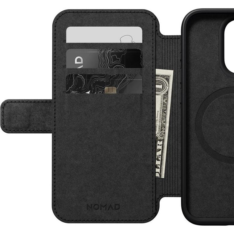 Schutzhülle Nomad Modern Leather für Apple iPhone 15 Pro, Braun