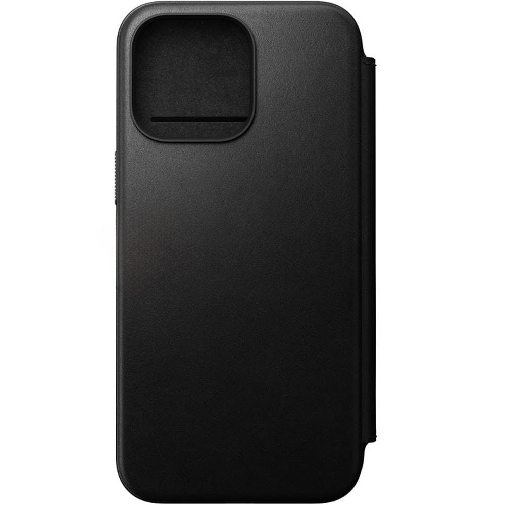 Schutzhülle mit Klappe Nomad Modern Leather Folio MagSafe für iPhone 15 Pro Max, Schwarz