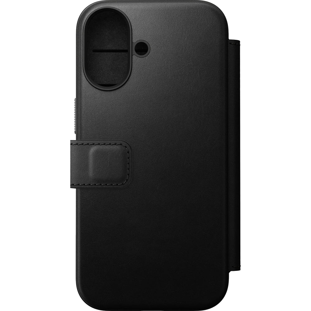 Handyhülle mit Klappe für iPhone 17, Nomad Modern Leather Folio mit MagSafe, Schwarz