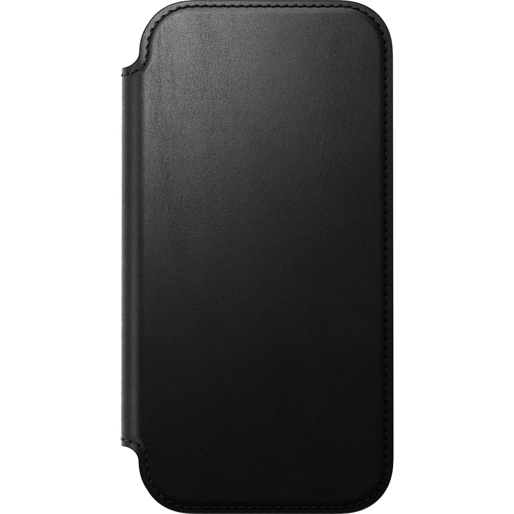 Handyhülle mit Klappe für iPhone 17, Nomad Modern Leather Folio mit MagSafe, Schwarz