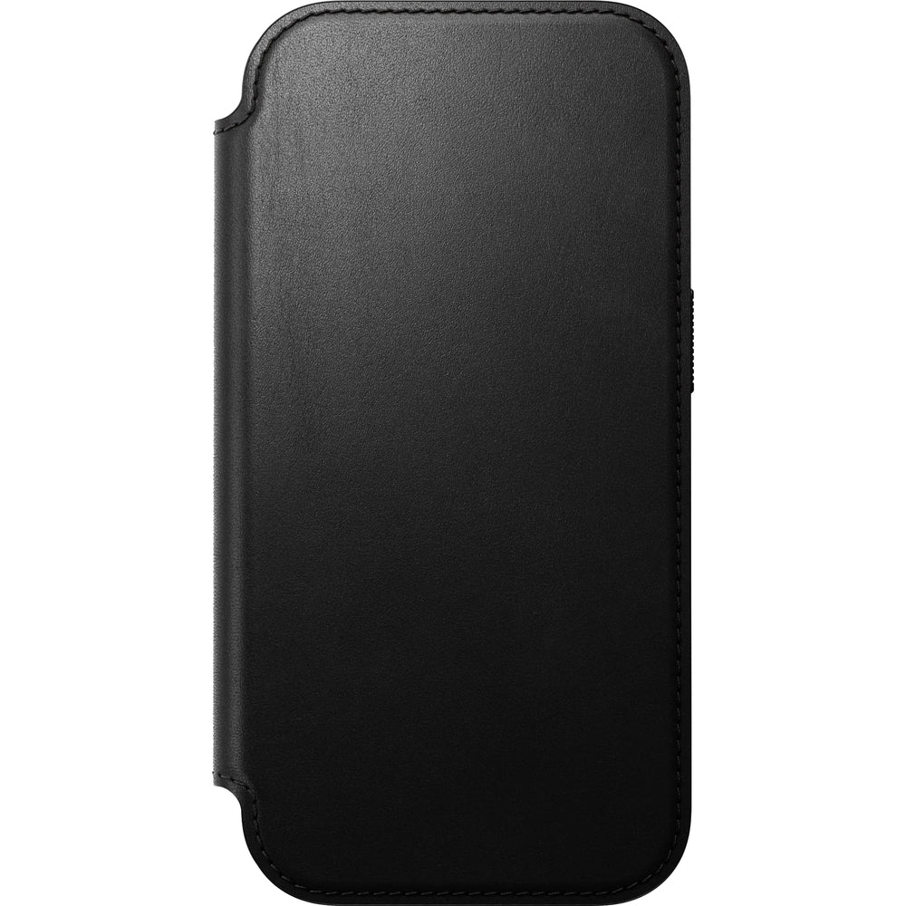 Handyhülle mit Klappe für iPhone 17 Pro, Nomad Modern Leather Folio mit MagSafe, Schwarz