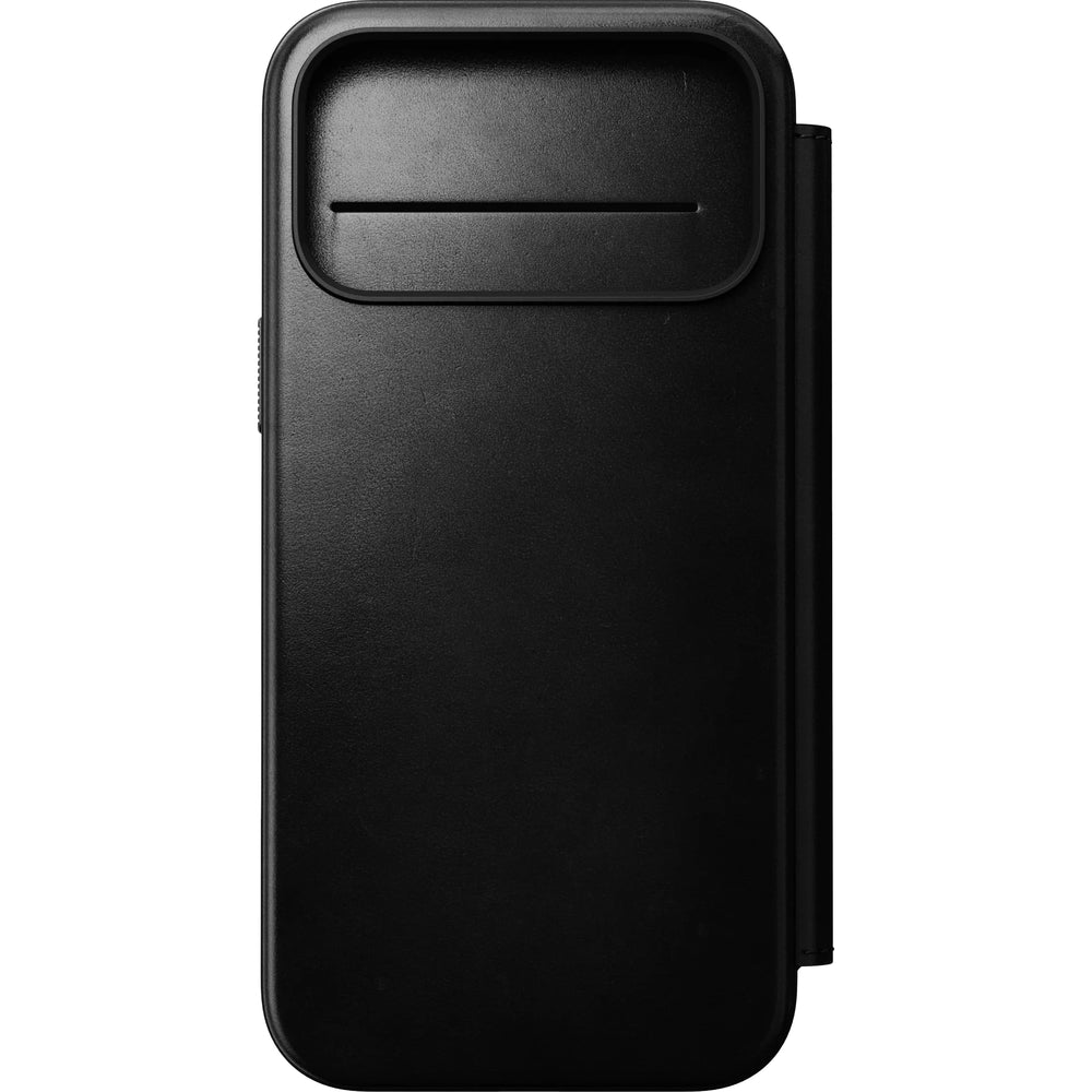 Handyhülle mit Klappe für iPhone 17 Pro Max, Nomad Modern Leather Folio Horween Series mit MagSafe, Schwarz