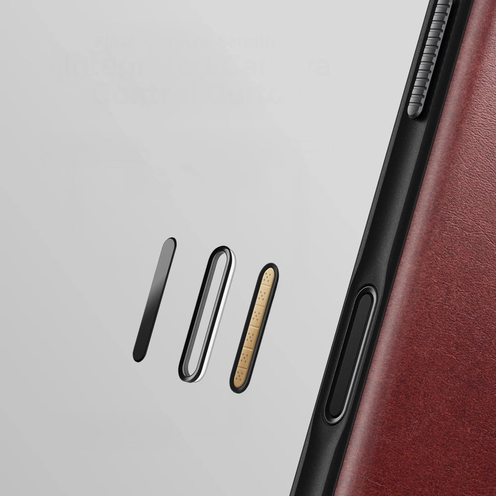 Handyhülle mit Klappe für iPhone 17 Pro Max, Nomad Modern Leather Folio Horween Series mit MagSafe, Kastanienbraun
