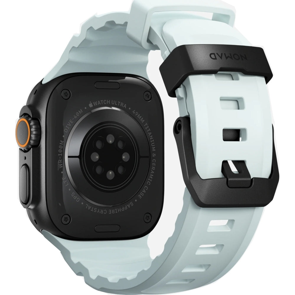 Armband für Apple Watch 49/46/45/44 mm, Nomad Rocky Point Band,  Blau-Schwarz