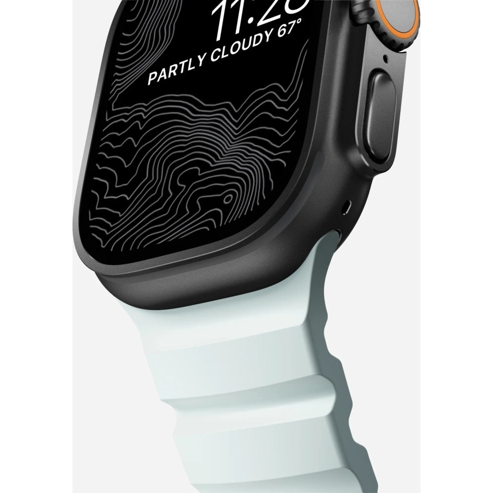 Armband für Apple Watch 49/46/45/44 mm, Nomad Rocky Point Band,  Blau-Schwarz
