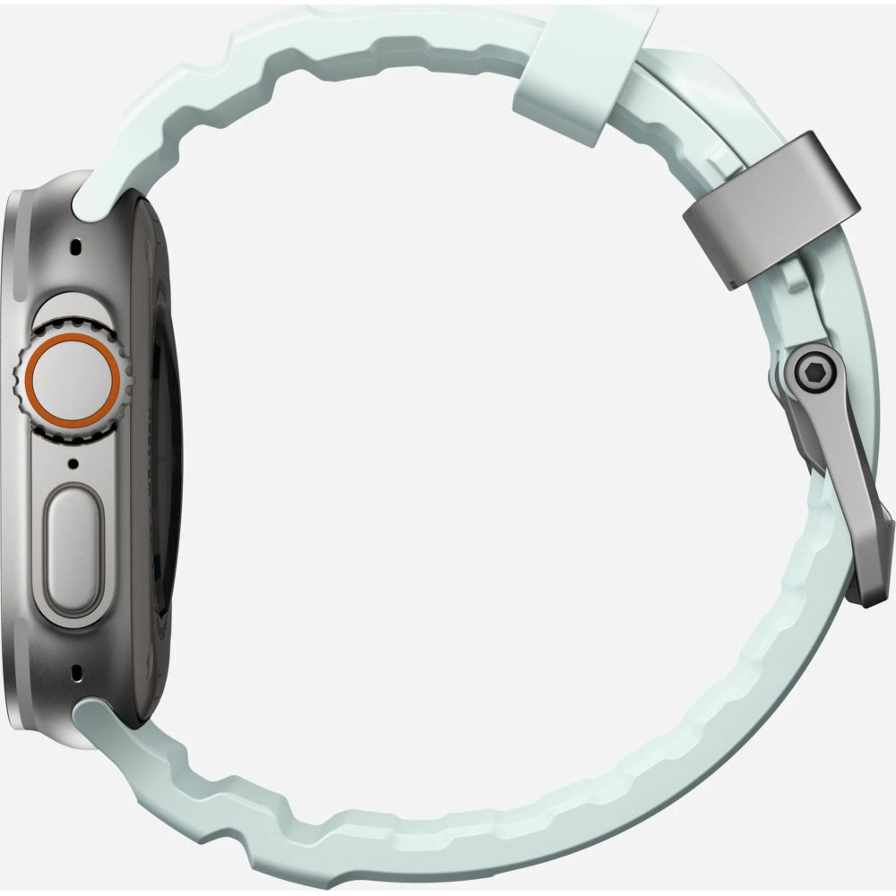 Armband für Apple Watch 49/46/45/44 mm, Nomad Rocky Point Band,  Blau-Natural