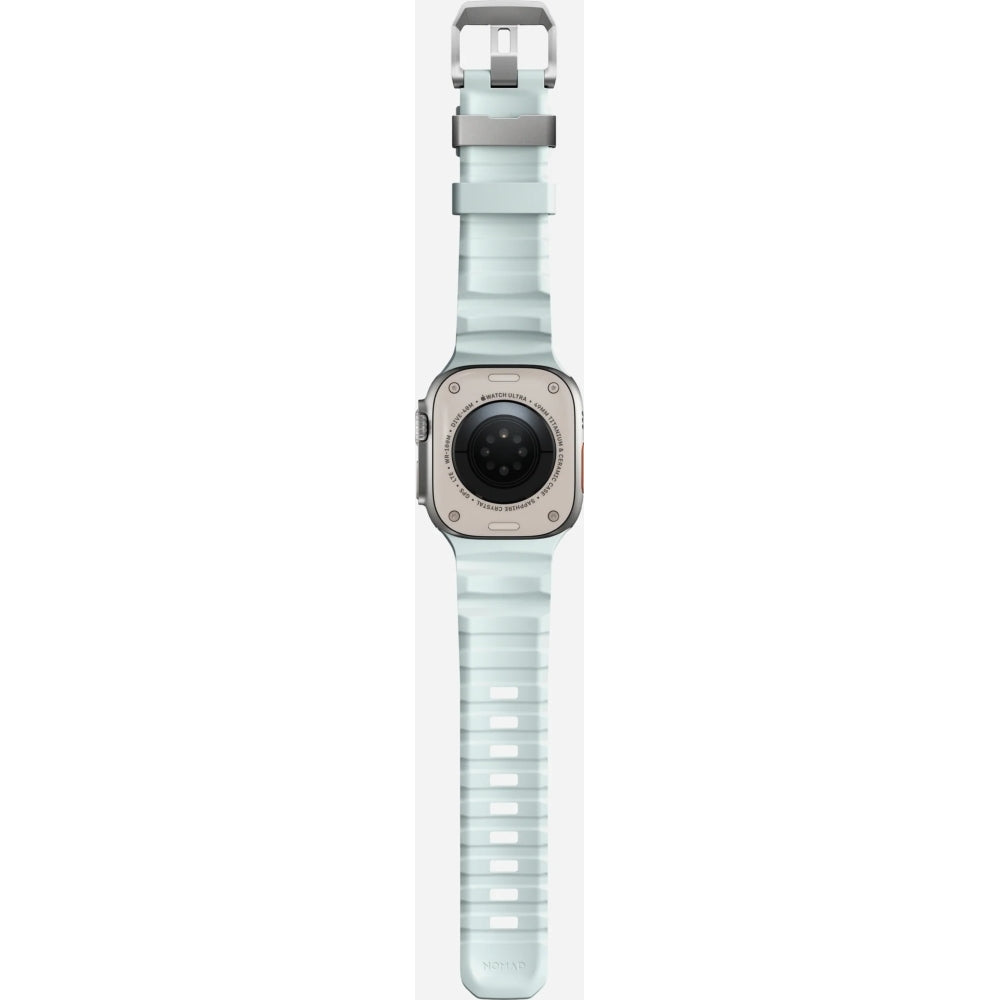 Armband für Apple Watch 49/46/45/44 mm, Nomad Rocky Point Band,  Blau-Natural