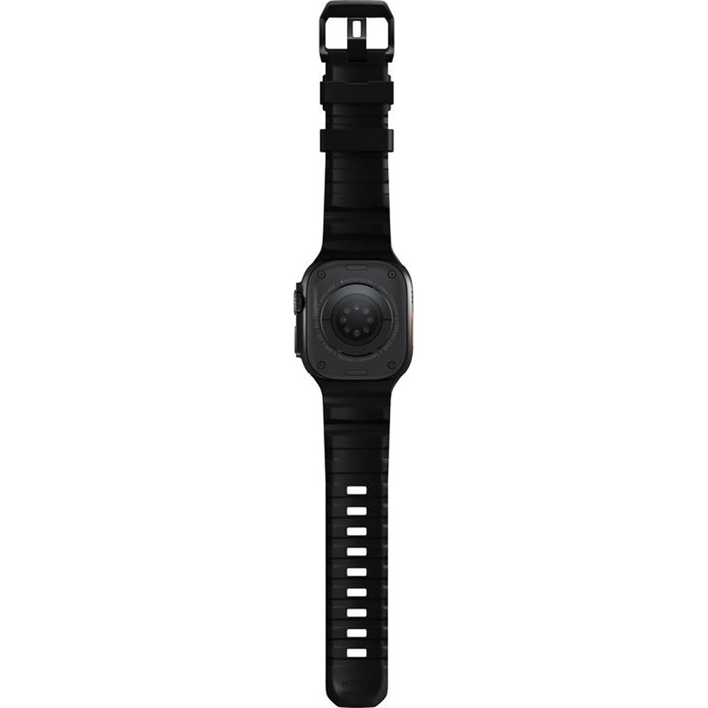 Armband für Apple Watch 49/46/45/44 mm, Nomad Rocky Point Band, Carbon schwarz