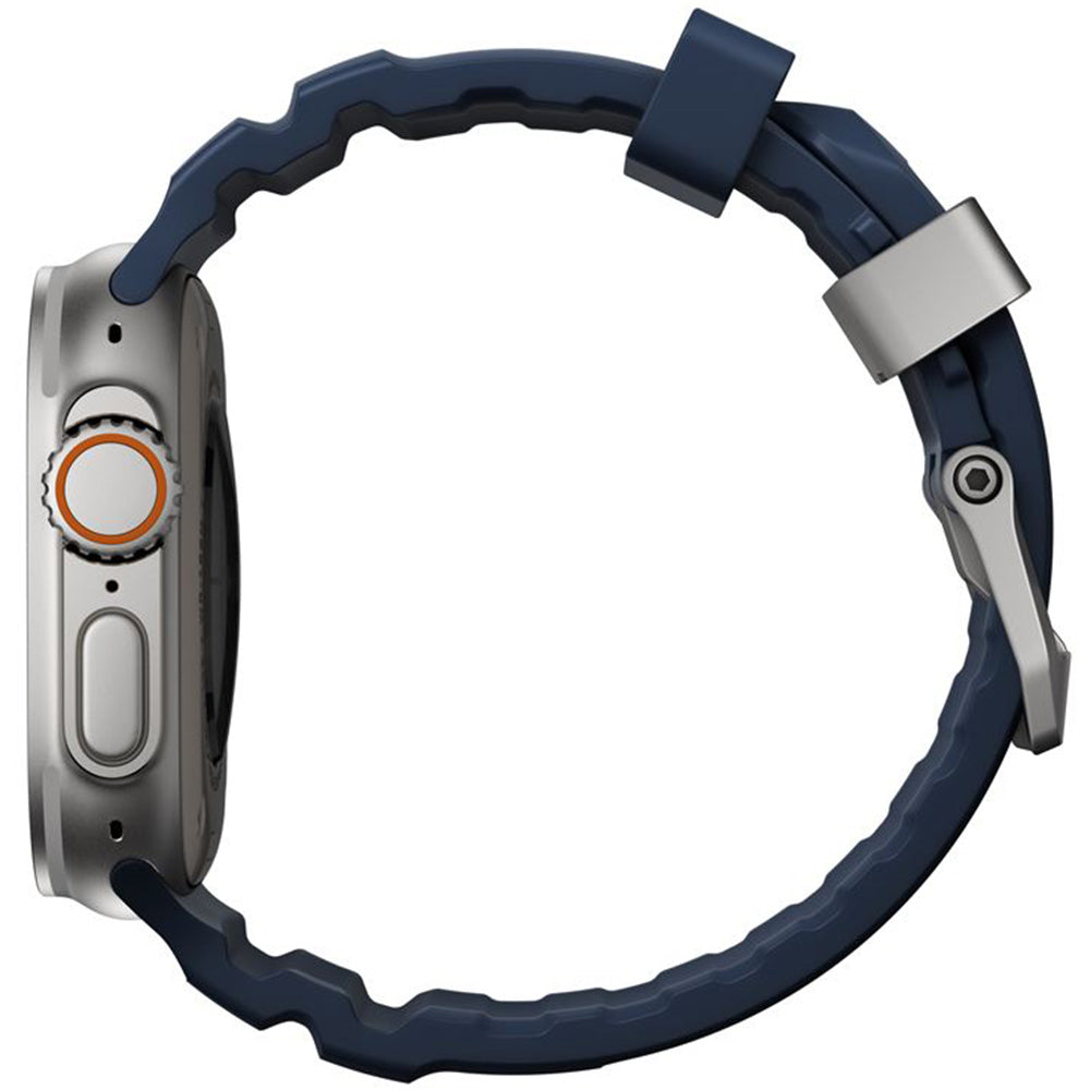 Armband für Apple Watch 49/46/45/44 mm, Nomad Rocky Point Band, Dunkelblau