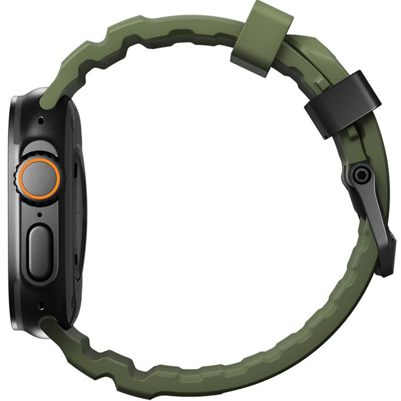 Armband für Apple Watch 49/46/45/44 mm, Nomad Rocky Point Band, Dunkelgrün