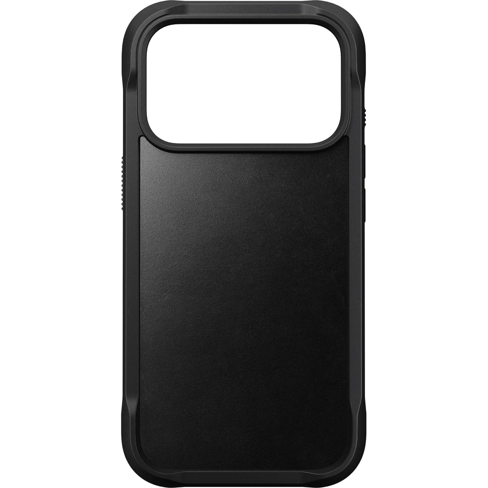 Handyhülle aus Naturleder für iPhone 17 Pro, Nomad Rugged Leather für MagSafe, Schwarz
