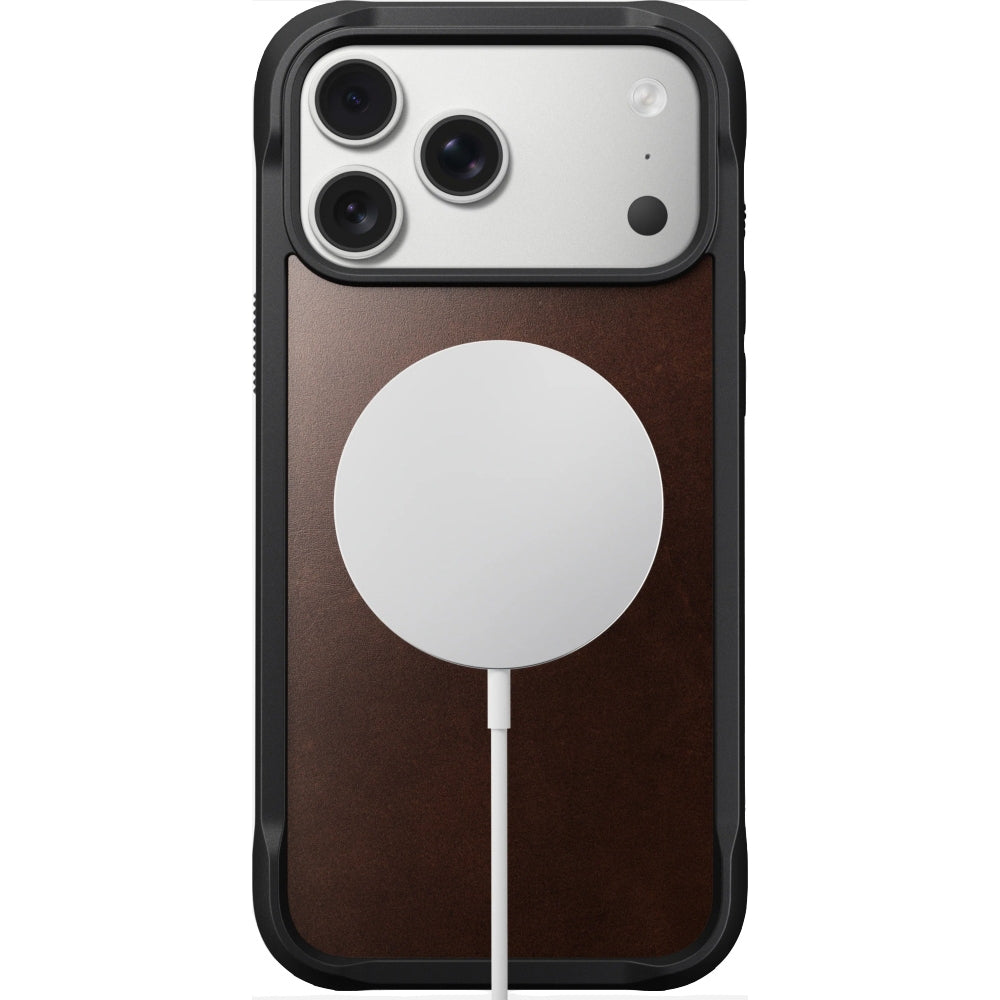 Handyhülle für iPhone 17 Pro Max, Nomad Rugged Leather für MagSafe, Br