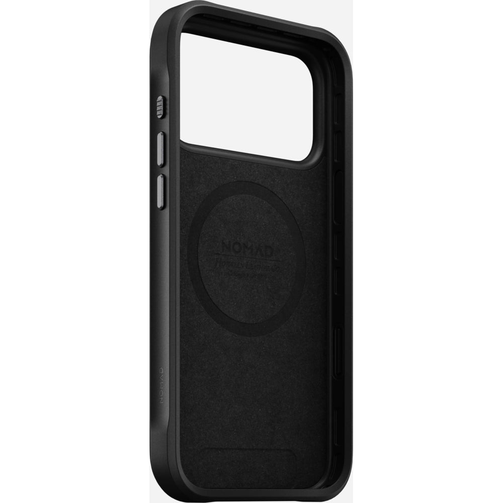 Handyhülle für iPhone 17 Pro Max, Nomad Rugged Leather für MagSafe, Schwarz