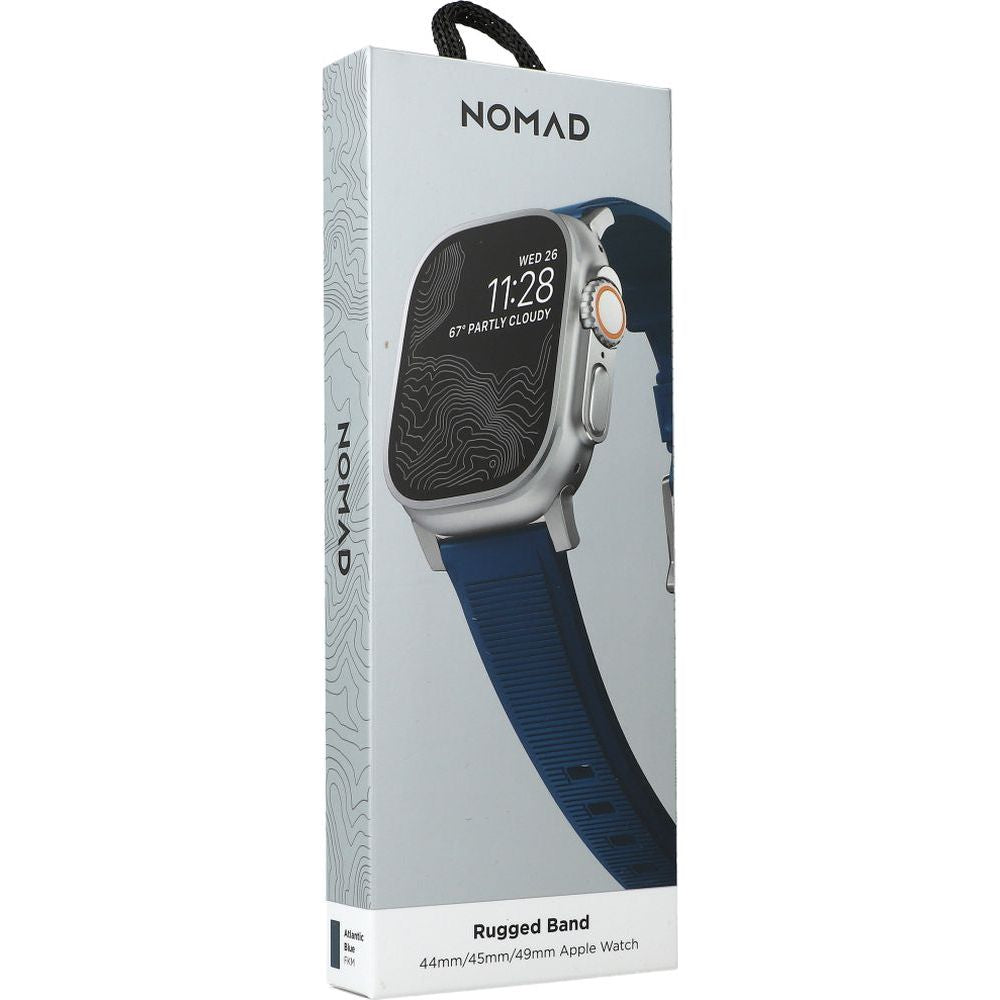 Armband Nomad Rugged Strap für Apple Watch 49/45/44/42mm, dunkelblau