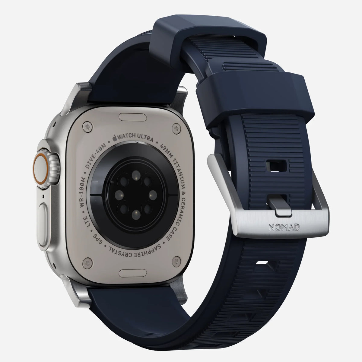 Armband Nomad Rugged Strap für Apple Watch 49/46/45/44 mm, dunkelblau