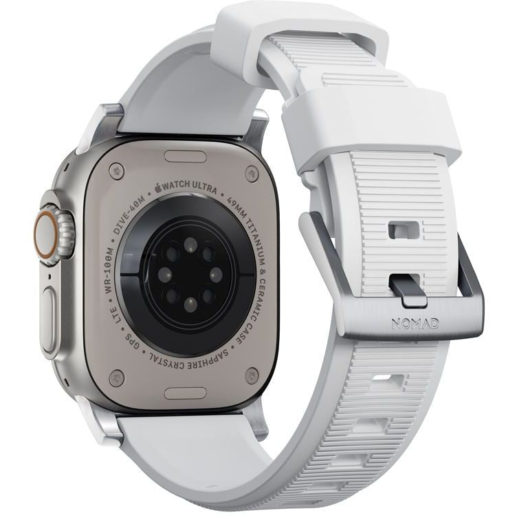 Armband Nomad Rugged Strap für Apple Watch 49/45/44/42mm, Weiß