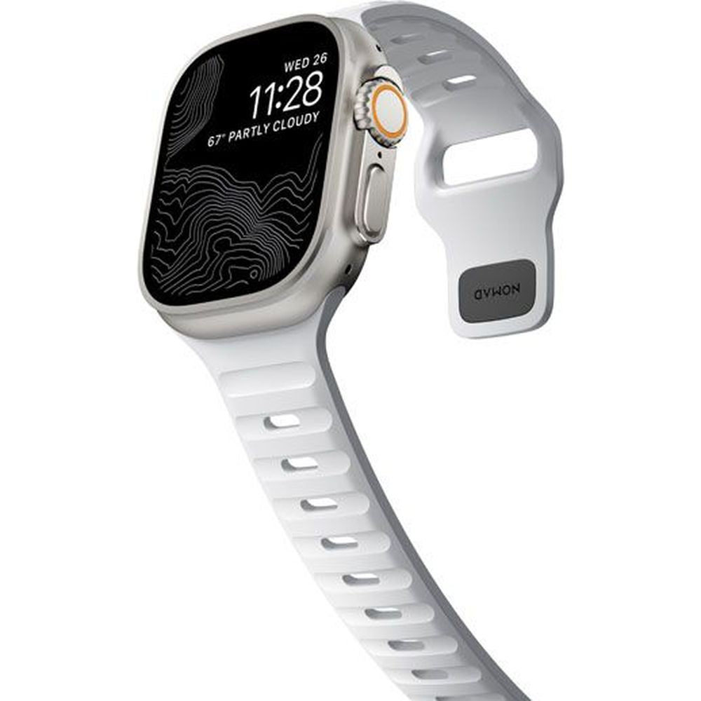 Armband Nomad Sport Strap für Apple Watch 49/46/45/44 mm, weiss