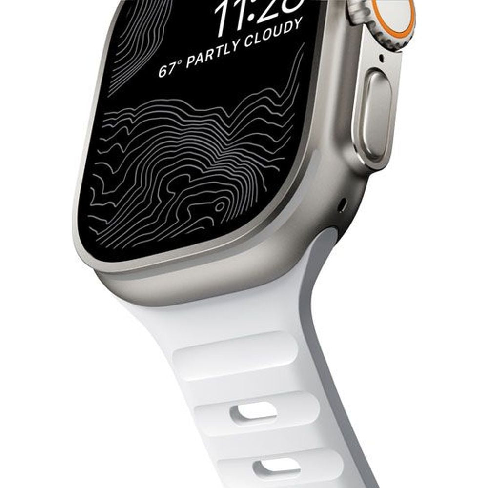 Armband Nomad Sport Strap für Apple Watch 49/46/45/44 mm, weiss