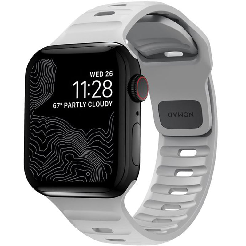 Armband Nomad Sport Strap für Apple Watch 49/45/44/42 mm, Grau