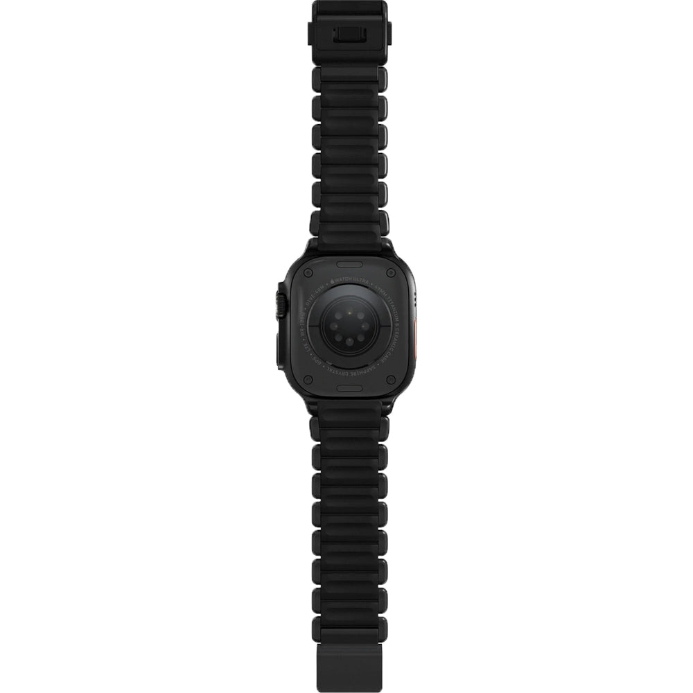 Armband für Apple Watch 49/46/45/44 mm, Nomad Stratos Band, Schwarzer Titan