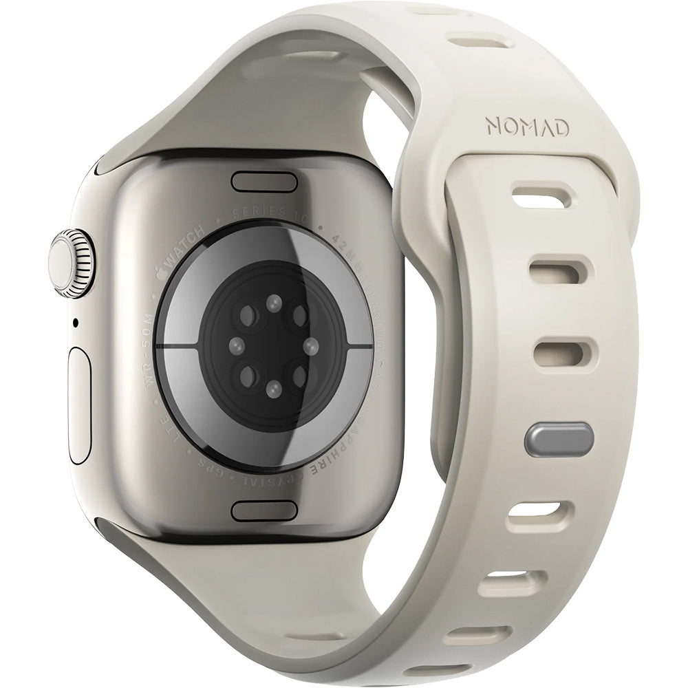 Uhrenarmband für Apple Watch 42 / 41 / 40 / 38 mm, Nomad Tempo Band, Beige