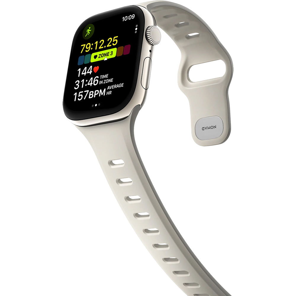Uhrenarmband für Apple Watch 42 / 41 / 40 / 38 mm, Nomad Tempo Band, Beige