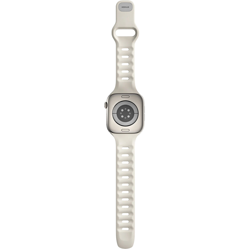 Uhrenarmband für Apple Watch 42 / 41 / 40 / 38 mm, Nomad Tempo Band, Beige