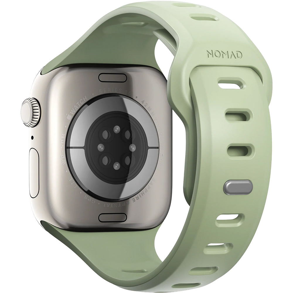 Uhrenarmband für Apple Watch 42 / 41 / 40 / 38 mm, Nomad Tempo Band, Grün