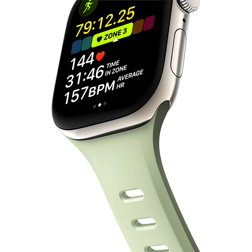 Uhrenarmband für Apple Watch 42 / 41 / 40 / 38 mm, Nomad Tempo Band, Grün