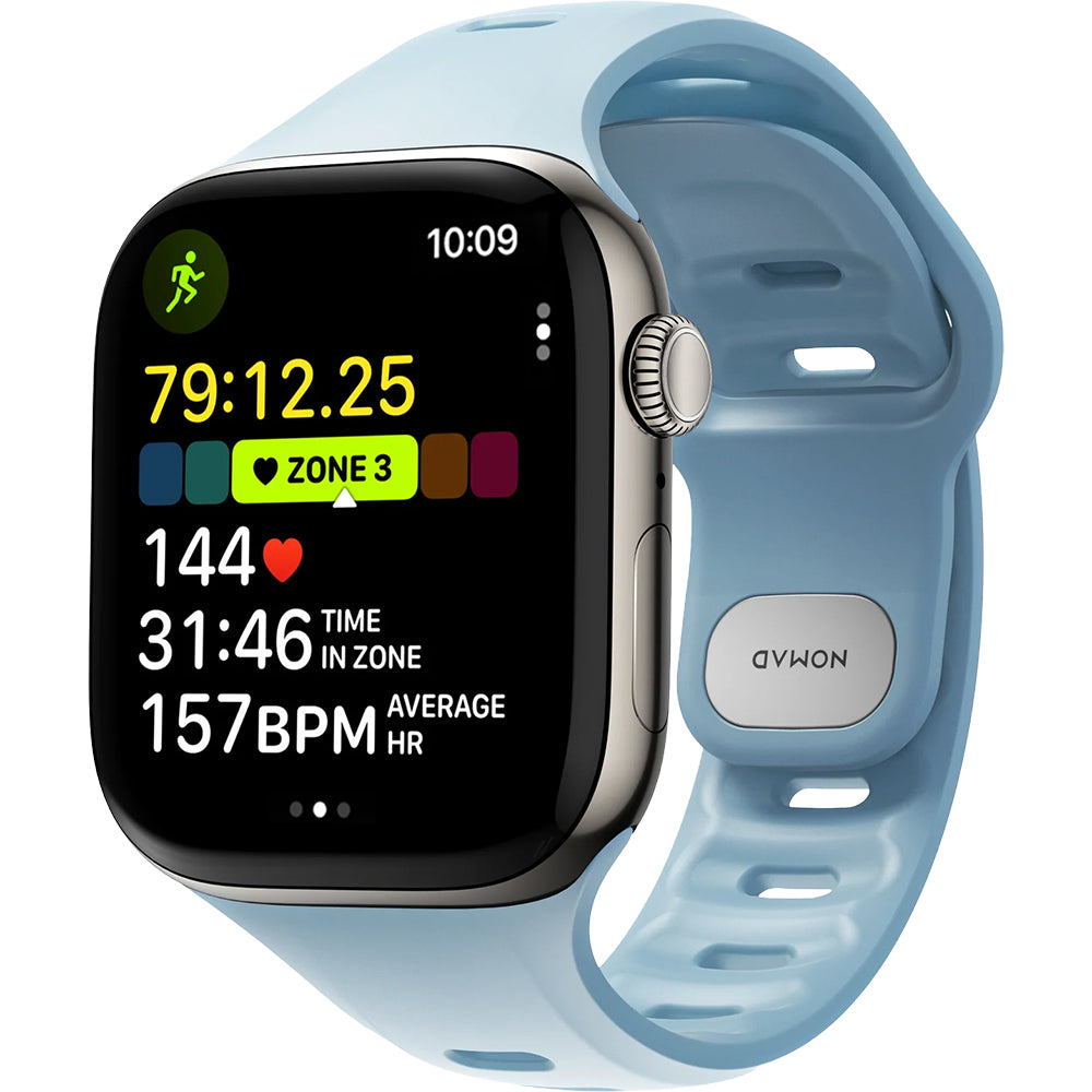 Uhrenarmband für Apple Watch 42 / 41 / 40 / 38 mm, Nomad Tempo Band, Blau