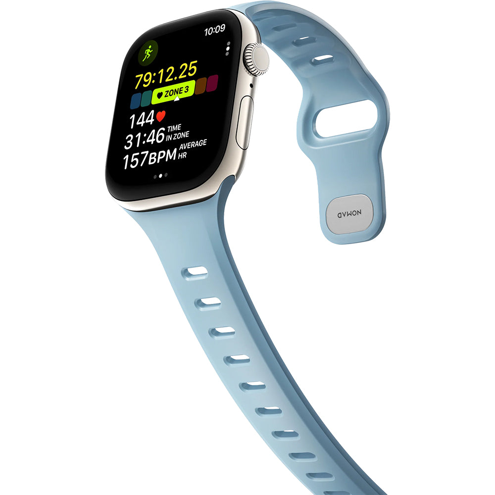 Uhrenarmband für Apple Watch 42 / 41 / 40 / 38 mm, Nomad Tempo Band, Blau