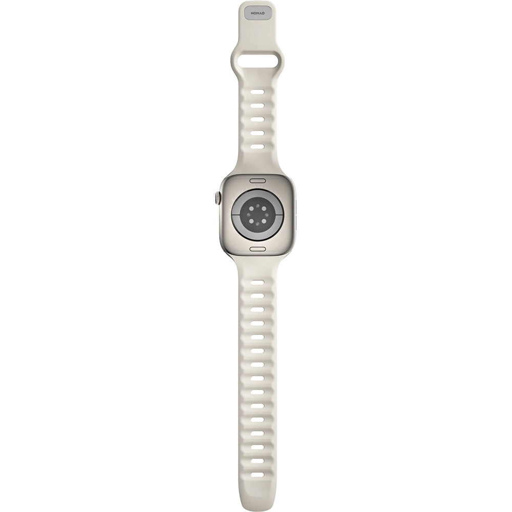 Uhrenarmband für Apple Watch 46 / 45 / 44 mm, Nomad Tempo Band, Beige