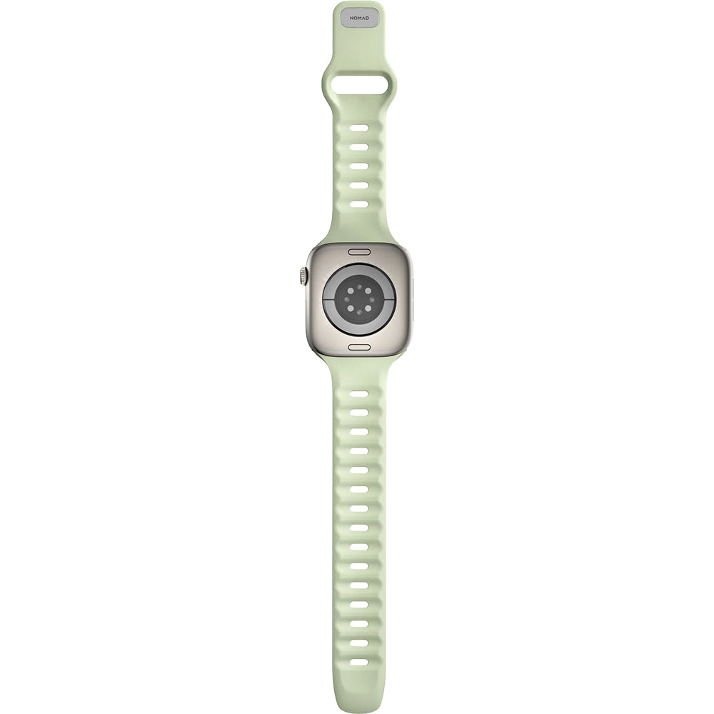Uhrenarmband für Apple Watch 46 / 45 / 44 mm, Nomad Tempo Band, Grün