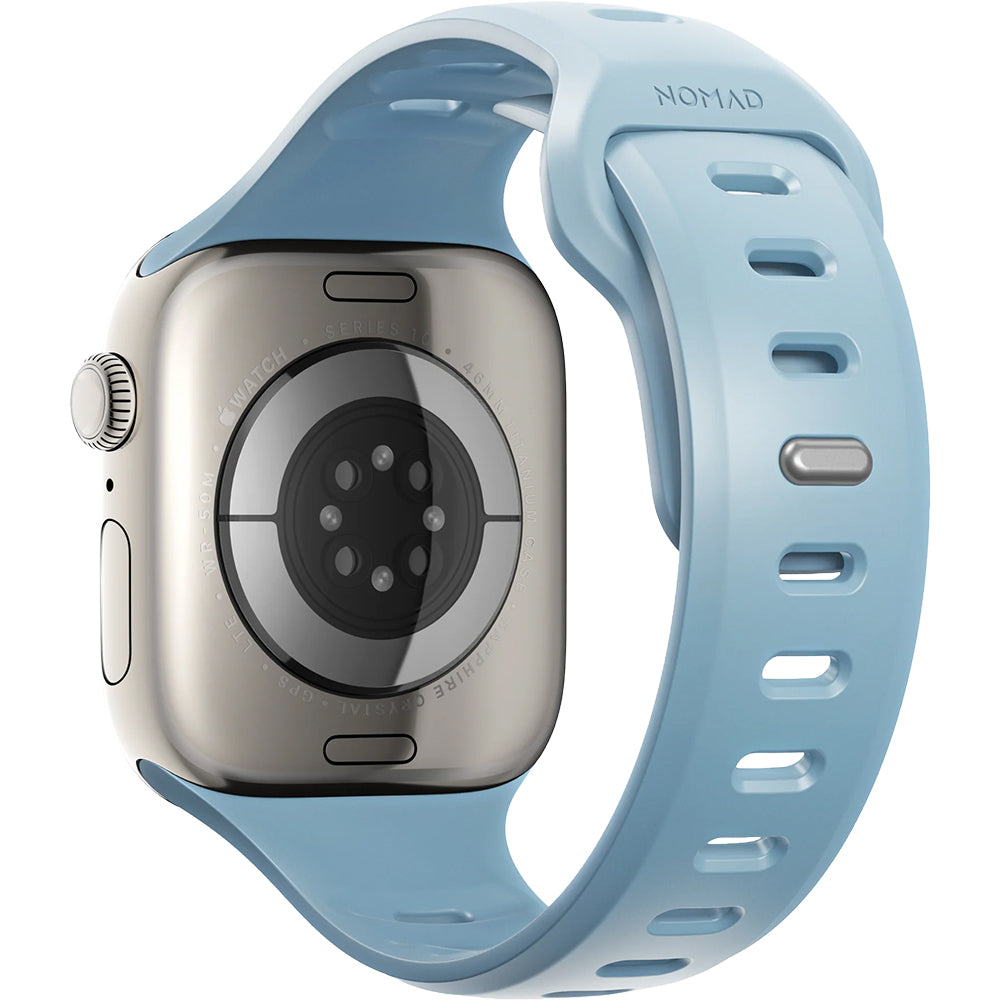 Uhrenarmband für Apple Watch 46 / 45 / 44 mm, Nomad Tempo Band, Blau