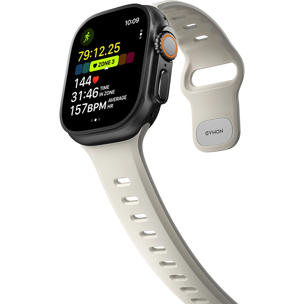 Uhrenarmband für Apple Watch Ultra 3 / 2 / 1 (49mm), Nomad Tempo Band, Beige