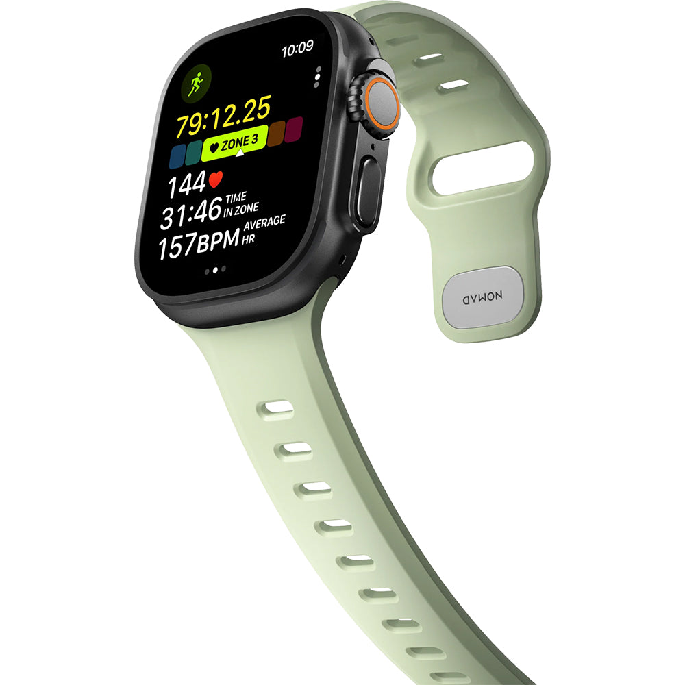 Uhrenarmband für Apple Watch Ultra 3 / 2 / 1 (49mm), Nomad Tempo Band, Grün