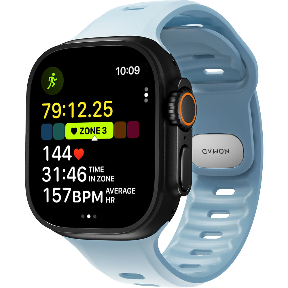 Uhrenarmband für Apple Watch Ultra 3 / 2 / 1 (49mm), Nomad Tempo Band, Blau