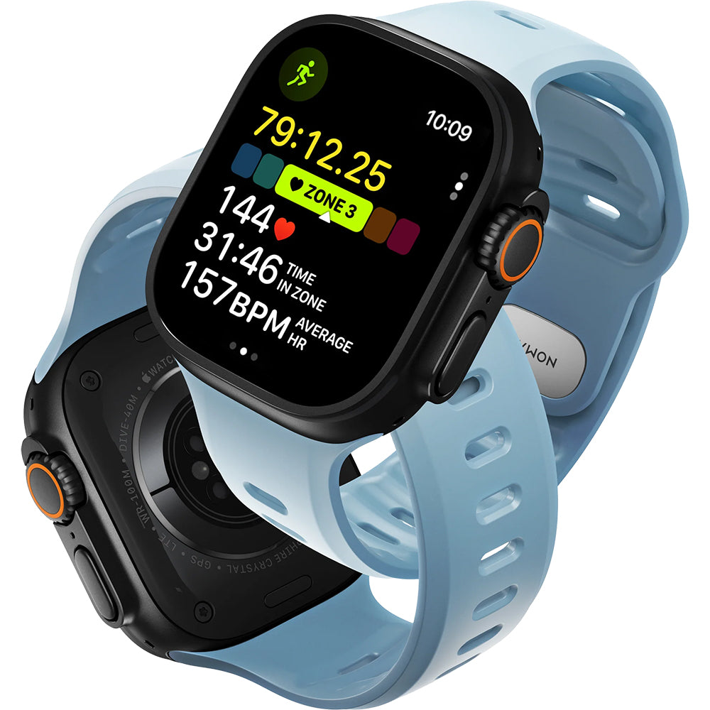 Uhrenarmband für Apple Watch Ultra 3 / 2 / 1 (49mm), Nomad Tempo Band, Blau