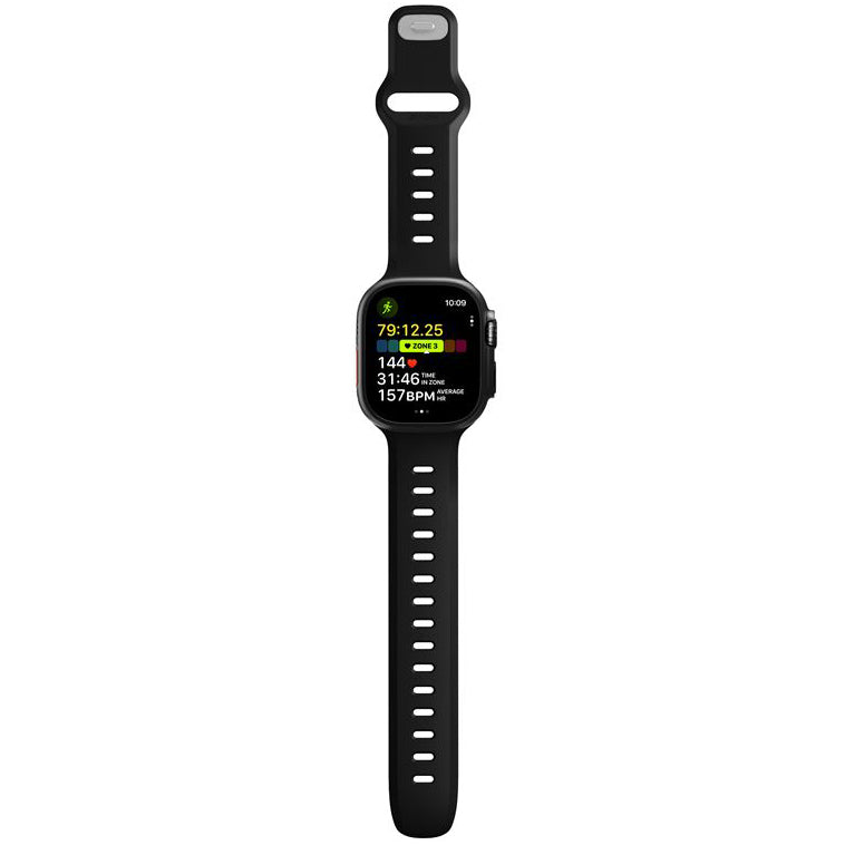 Uhrenarmband für Apple Watch 49 / 46 / 45 / 44 mm, Nomad Tempo Band, Schwarz