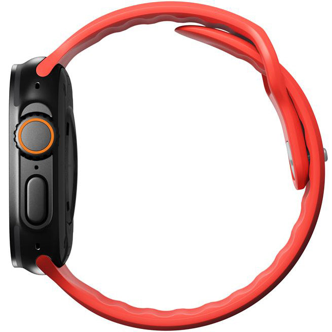 Uhrenarmband für Apple Watch 49 / 46 / 45 / 44 mm, Nomad Tempo Band, Rot