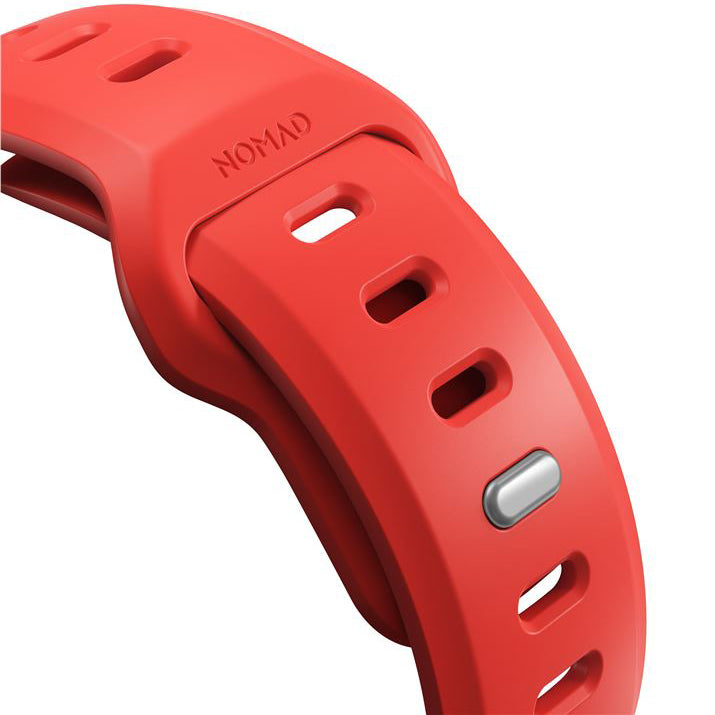 Uhrenarmband für Apple Watch 49 / 46 / 45 / 44 mm, Nomad Tempo Band, Rot
