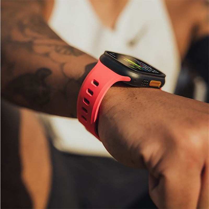 Uhrenarmband für Apple Watch 49 / 46 / 45 / 44 mm, Nomad Tempo Band, Rot