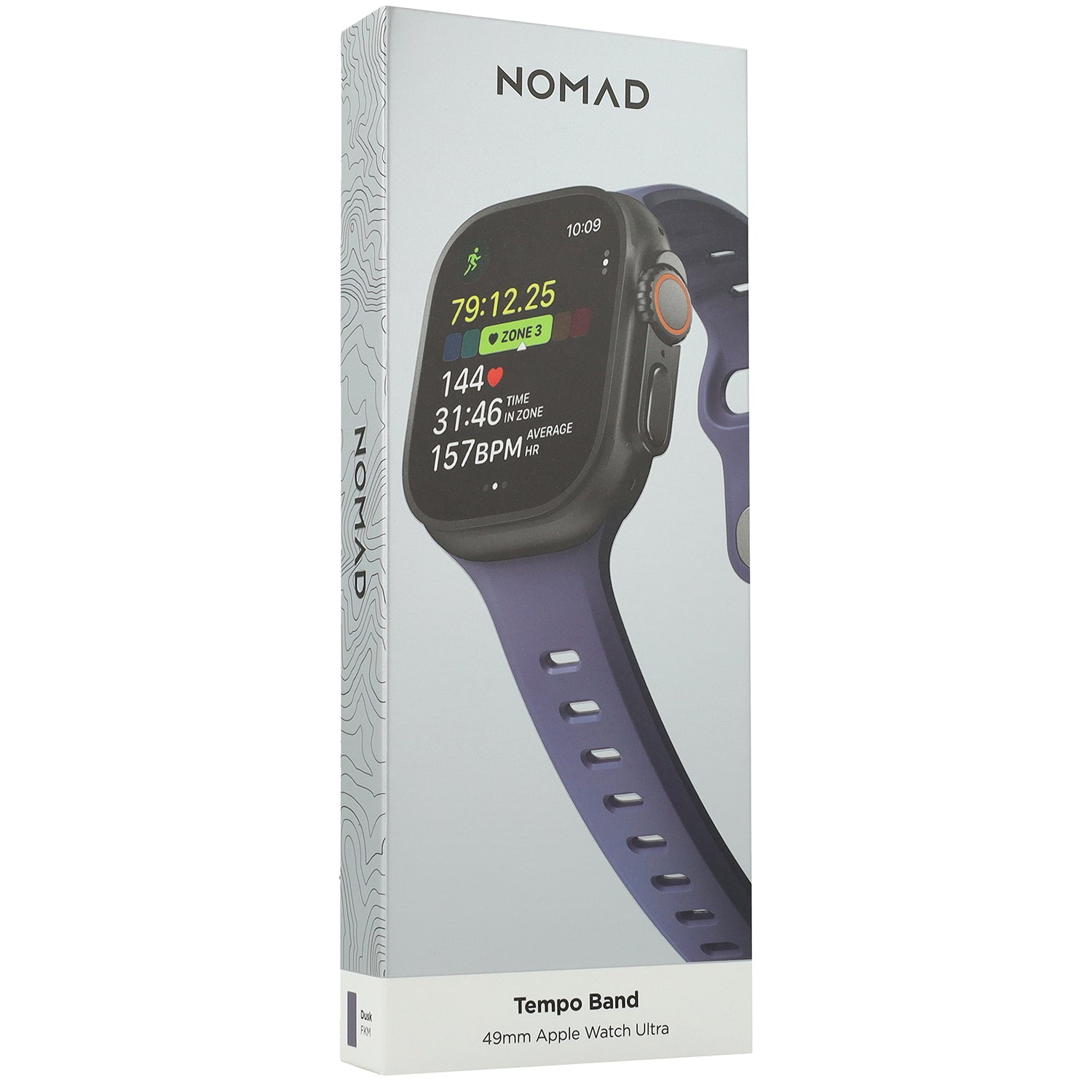 Uhrenarmband für Apple Watch 49 / 46 / 45 / 44 mm, Nomad Tempo Band, Violett