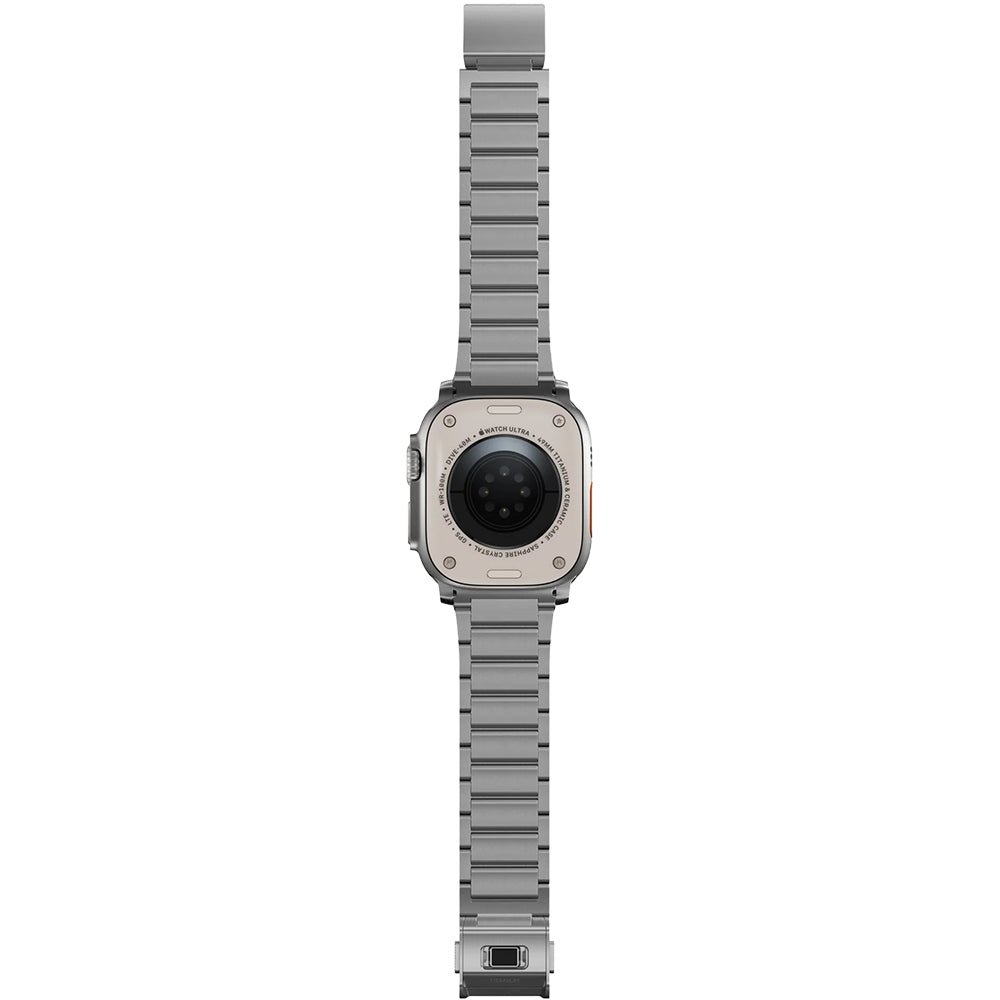 Armband für Apple Watch 49/46/45/44 mm, Nomad Titanium Band, Silbern