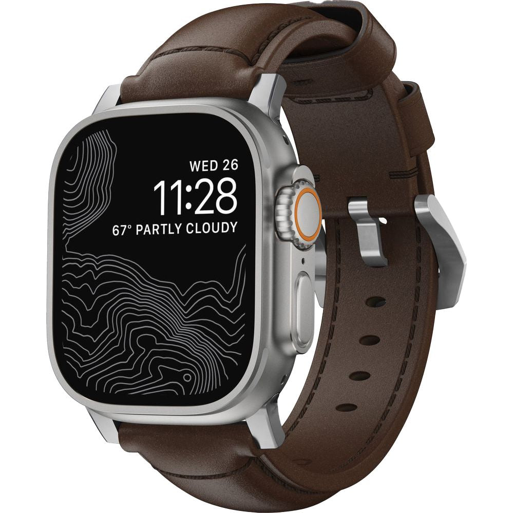 Gürtel Nomad Traditional Band für Apple Watch 49/46/45/44 mm, Braun